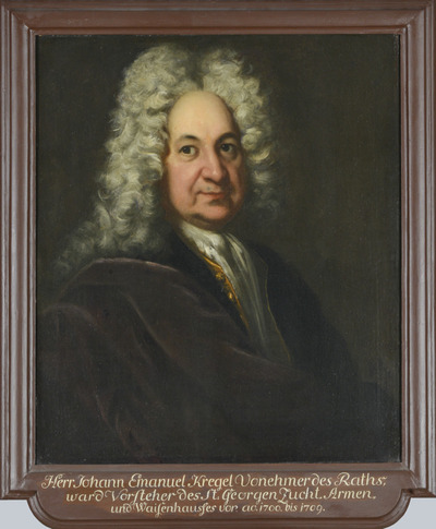 Portrait of Johann Ernst Kregel, Baroque style, by an unknown artist