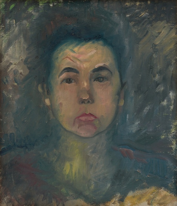 A striking portrait of a woman by Arnold Peter Weisz-Kubínčan.