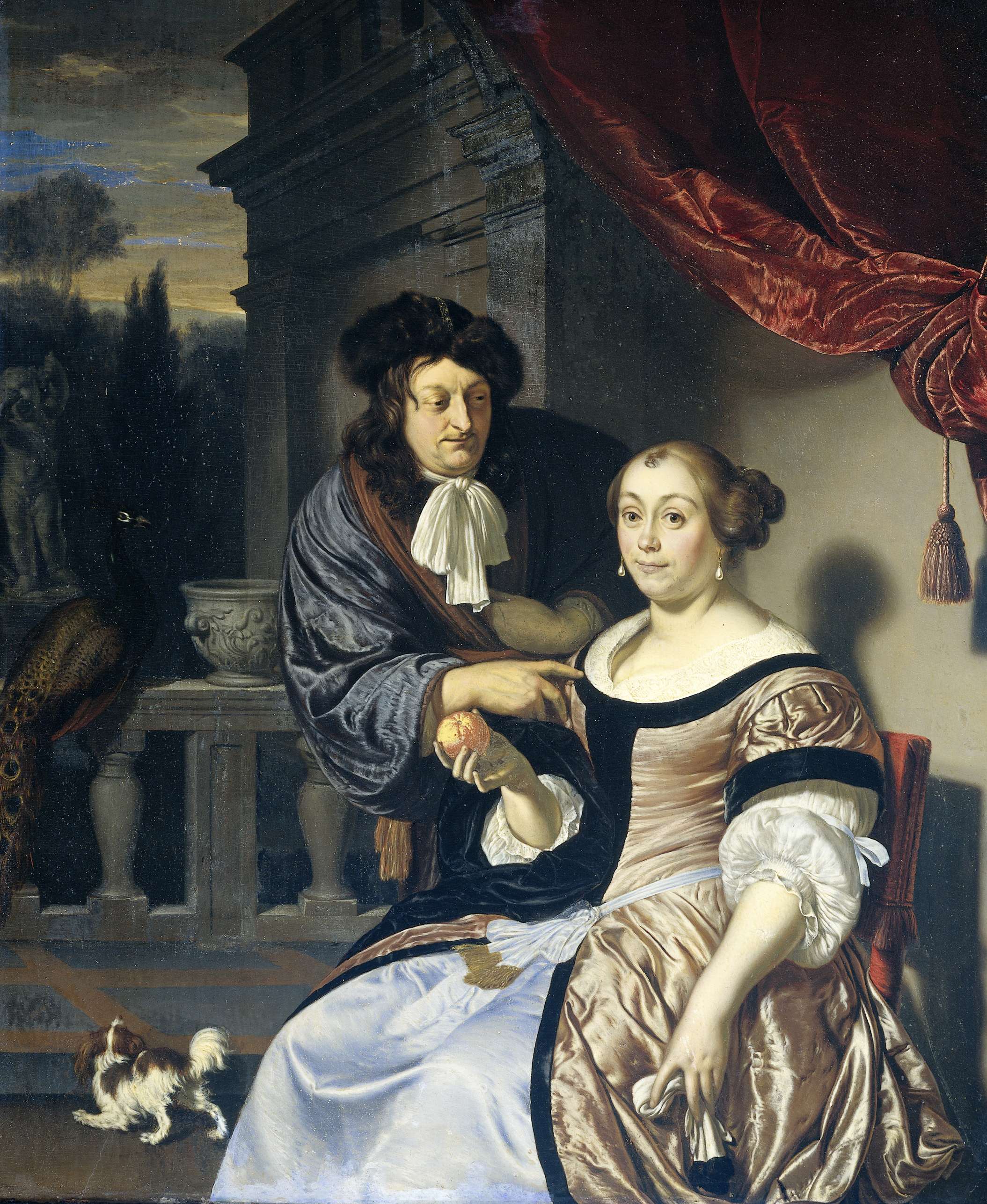 A Man and a Woman, by Frans van Mieris (I), public domain