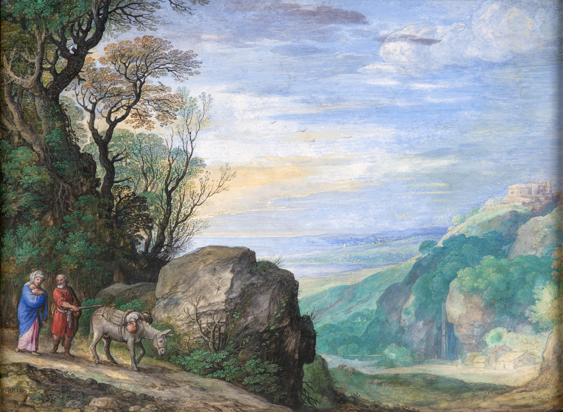 The flight into Egypt, by Paul Bril, public domain