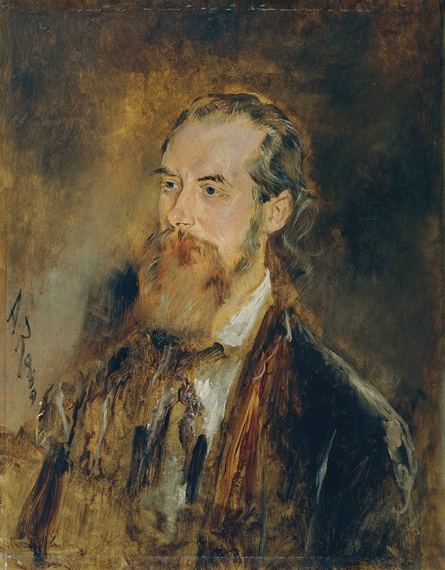 Portrait of Karl Reichert by Anton Romako.