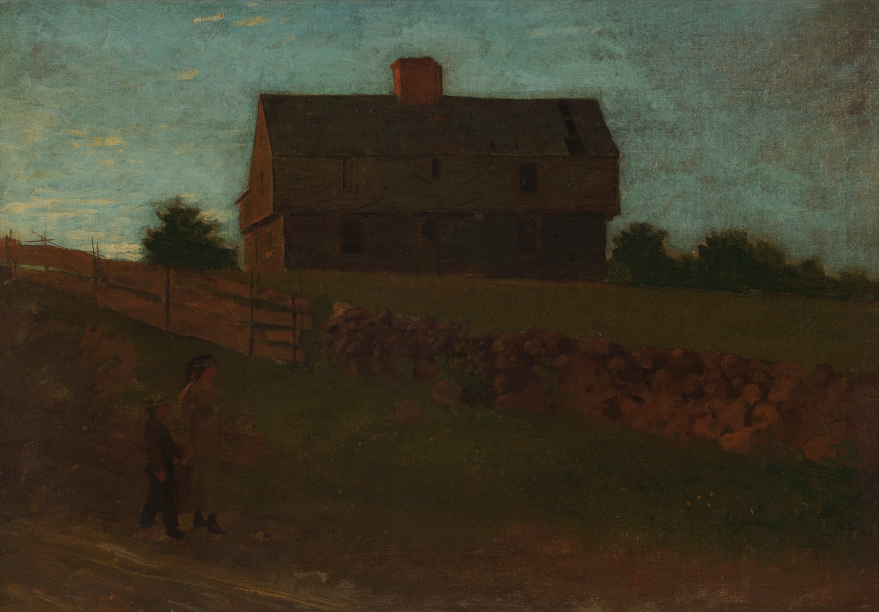 Garrison House, York, Maine, by Winslow Homer, public domain