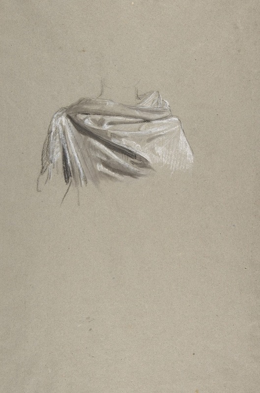 Drapery Study for Soldier by Isidore Pils showcases detailed fabric rendering.