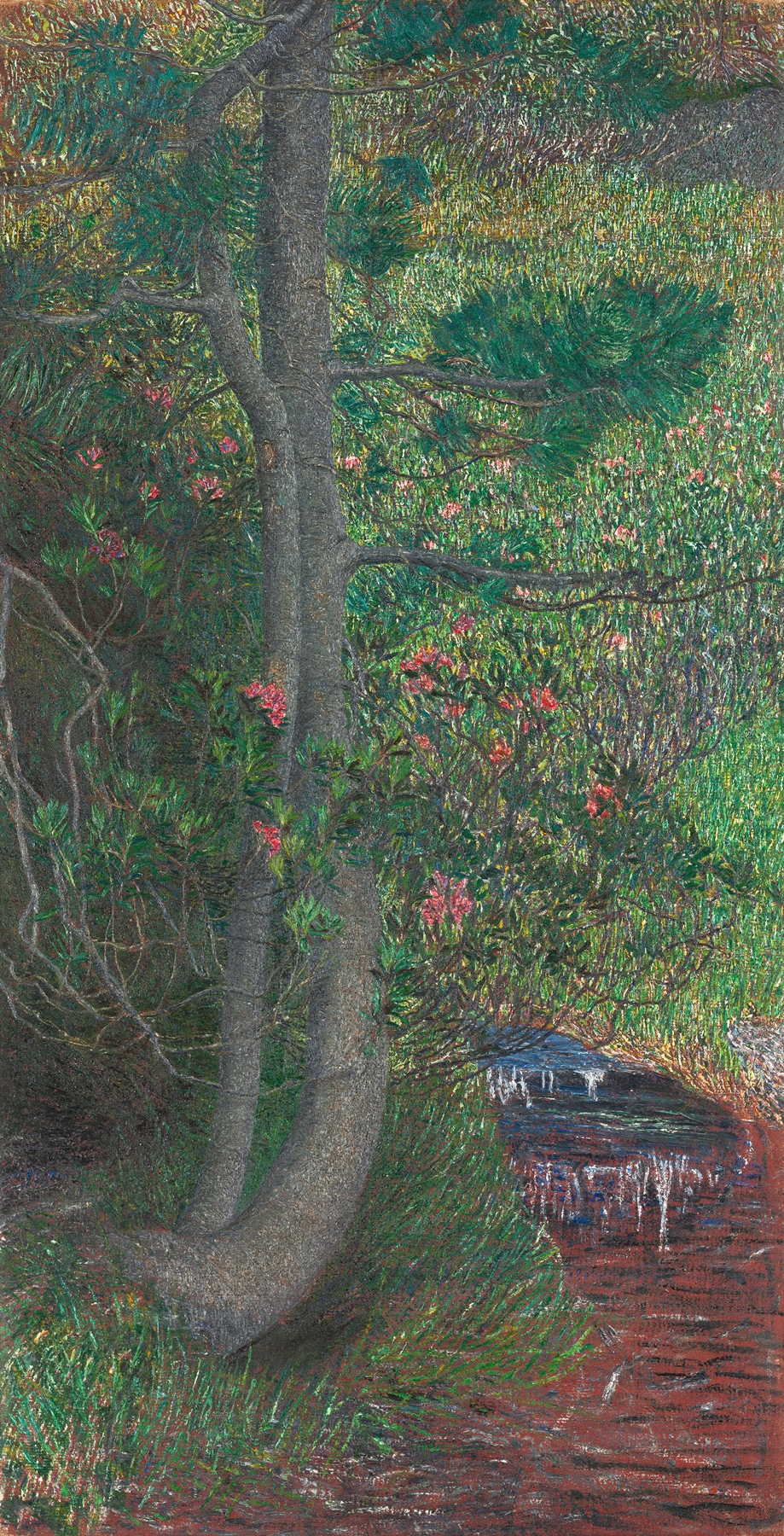 Pine Tree, by Giovanni Segantini, public domain