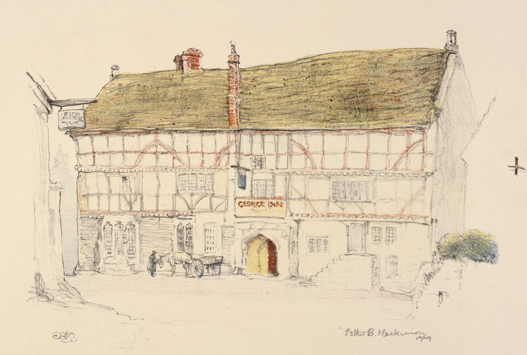 George Inn, by Esther Blaikie MacKinnon, public domain