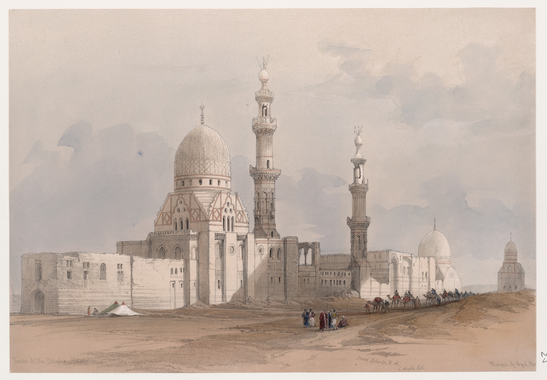 Tombs of the Caliphs, Cairo by David Roberts, medium unknown