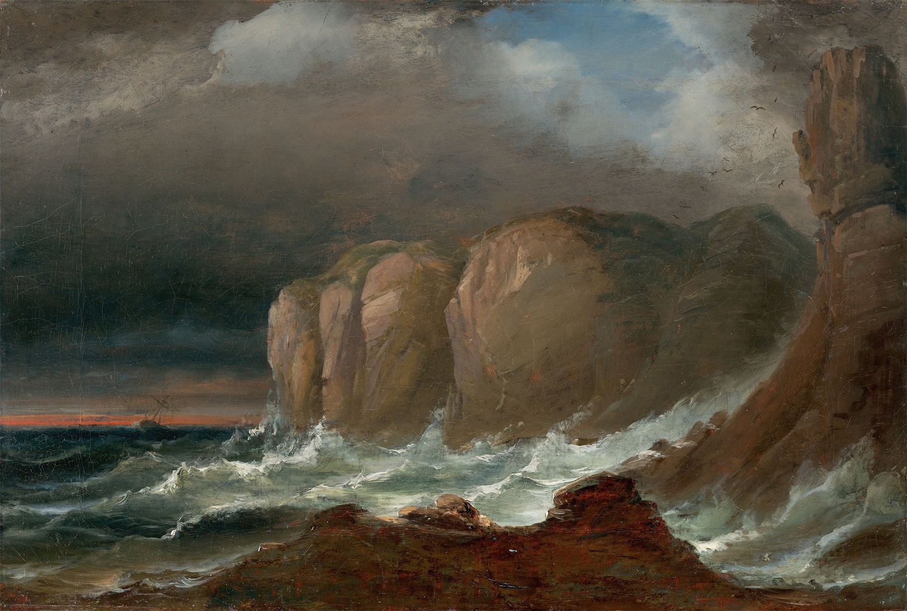 Cliffs by the Coast of Northern Norway, by Peder Balke, public domain