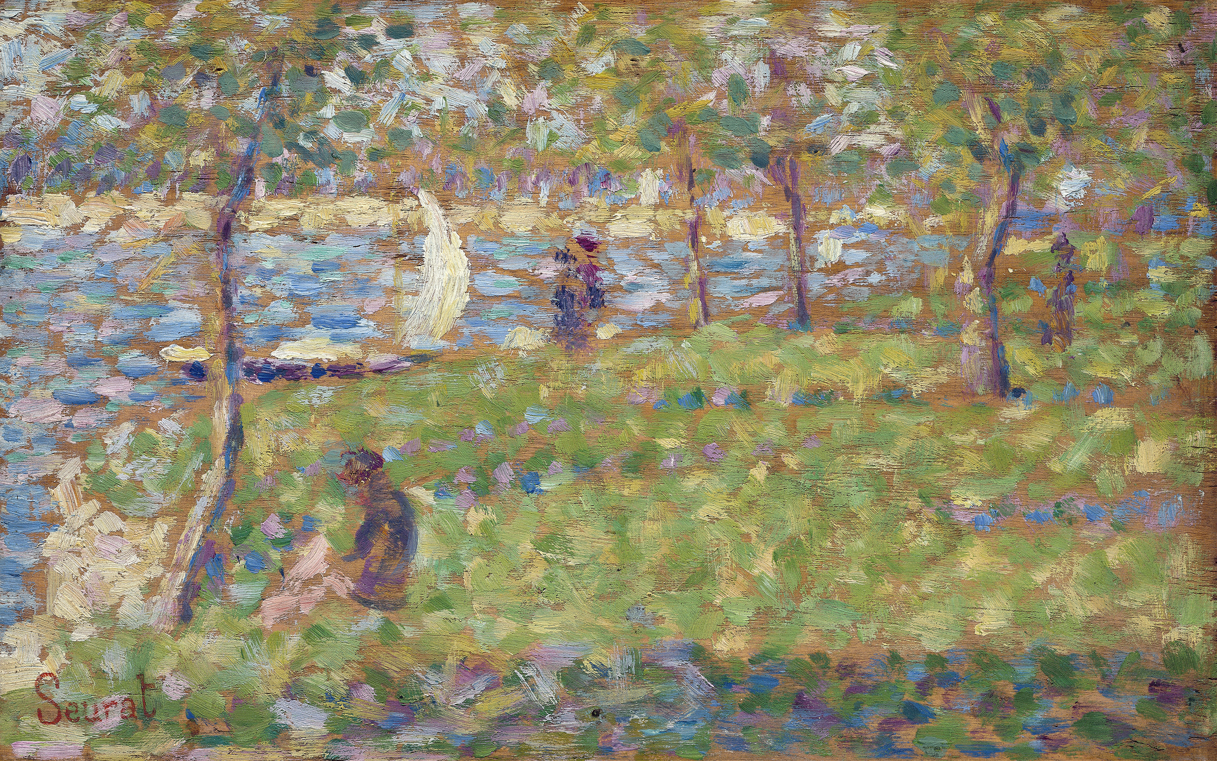 Study for  La Grande Jatte, by Georges Seurat, public domain