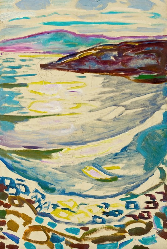 Edvard Munch's 'Landscape from Hvitsten' captures a serene natural scene.