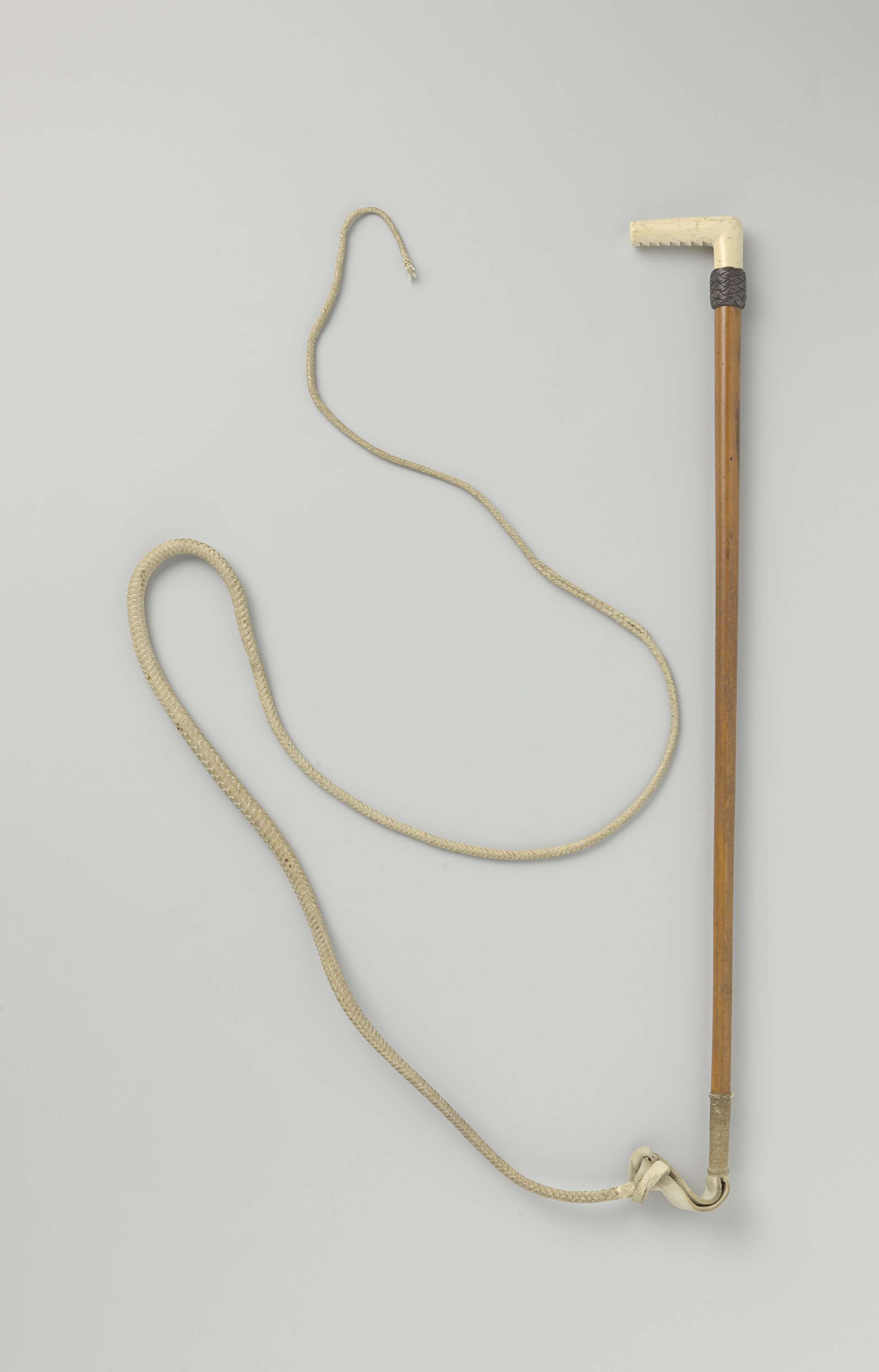 Zweep behorend bij Frans jachtkostuum van prins Alexander, wood, Unknown Artist