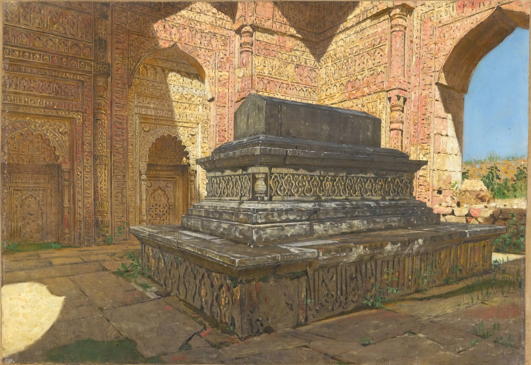 Tomb of Sultan Iltutmysh in old Delhi, by Vasily Vereshchagin, public domain