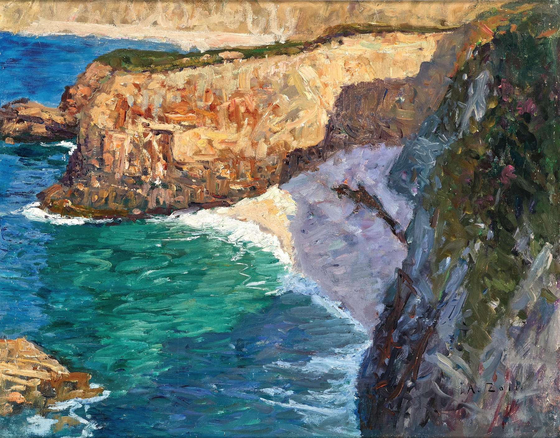 Camaret. Küste bei Brest, by Alfred Zoff, public domain
