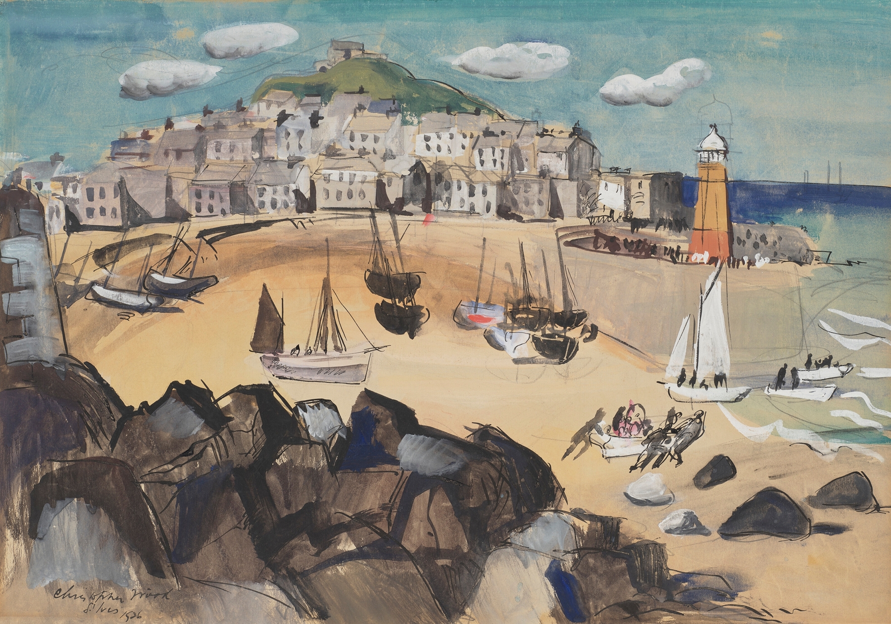 St Ives, by Christopher Wood, public domain
