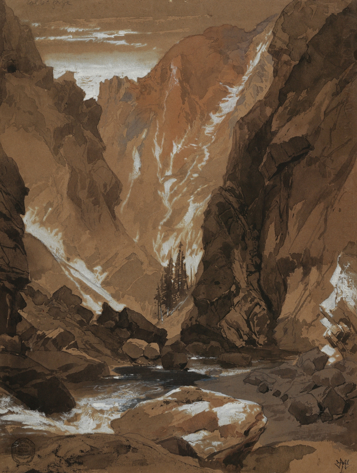 Toltec Gorge, Colorado, by Thomas Moran, public domain
