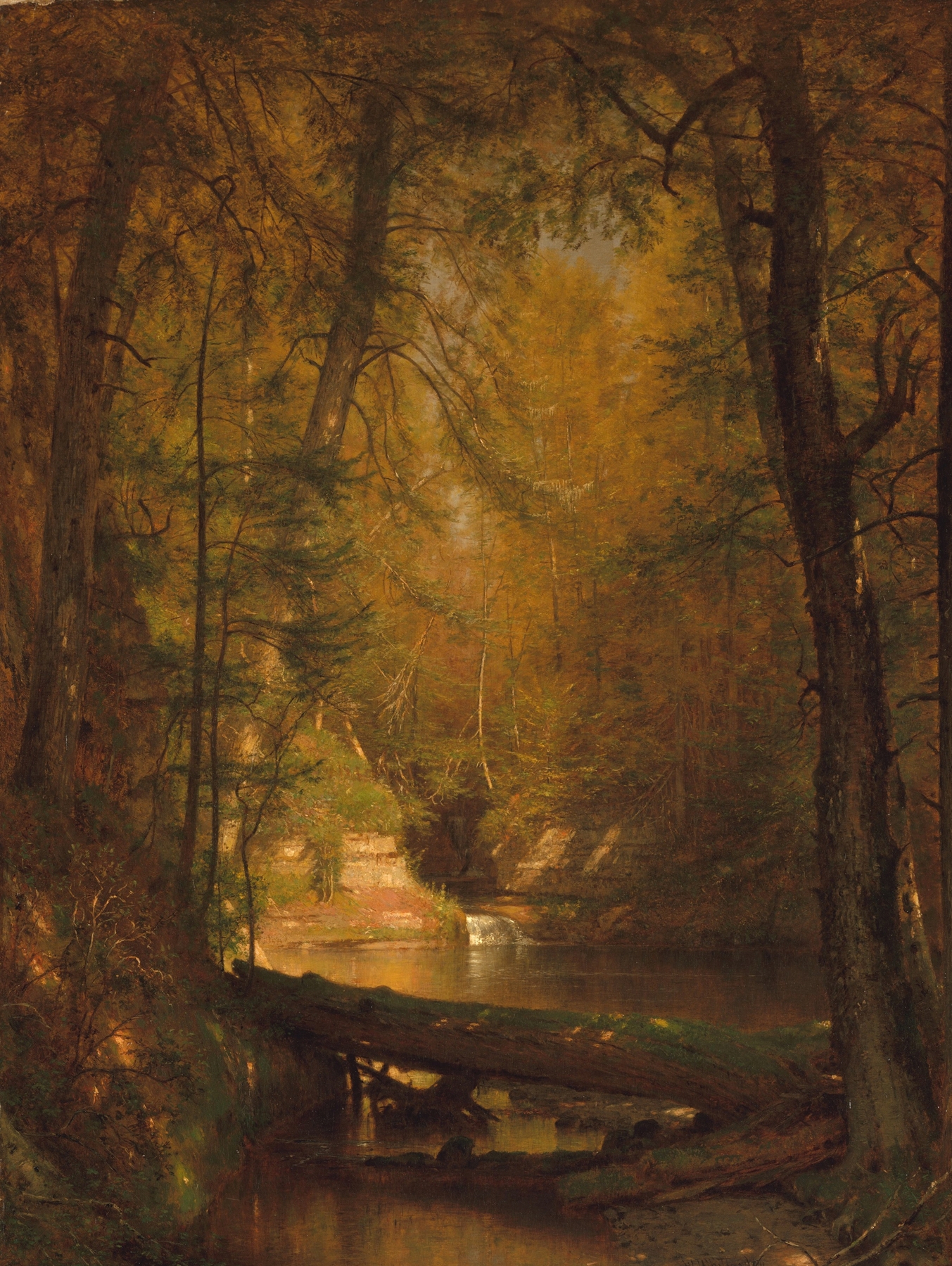 The Trout Pool, by Worthington Whittredge, public domain