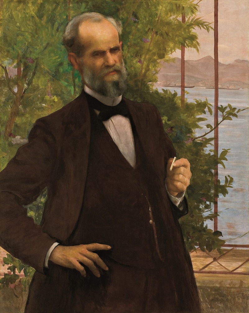 Portrait of Mr. Simas by Eliseu Visconti.