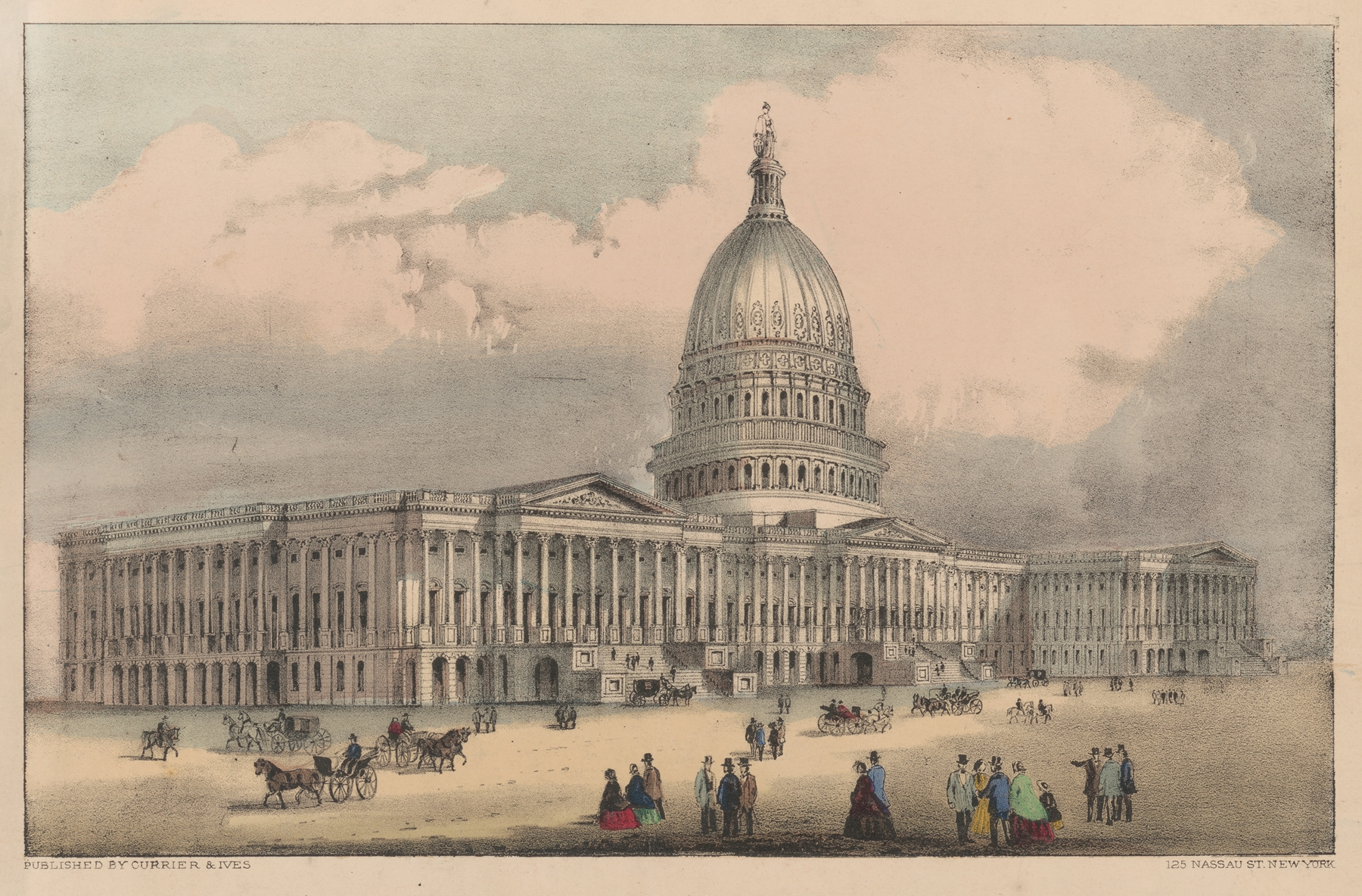 United States Capitol, Washington, D.C. by Currier & Ives, etching