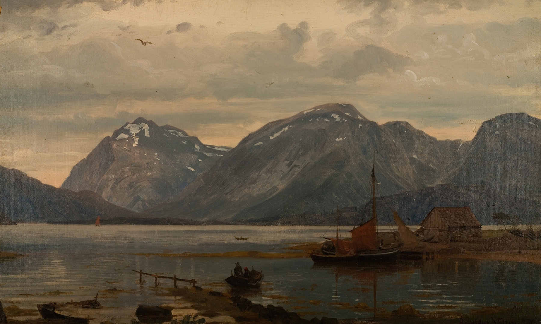 Fra Englafjellene, Hardanger, by Amaldus Nielsen, public domain