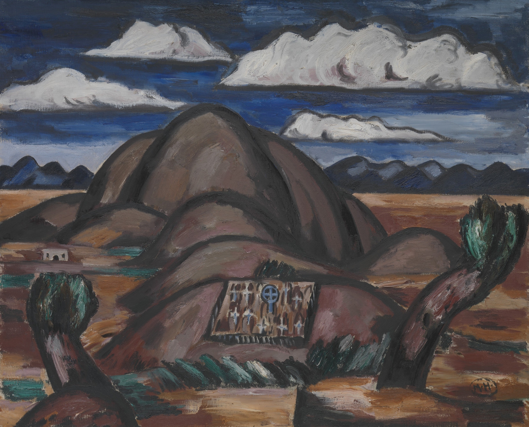 Cemetery, New Mexico, by Marsden Hartley, public domain