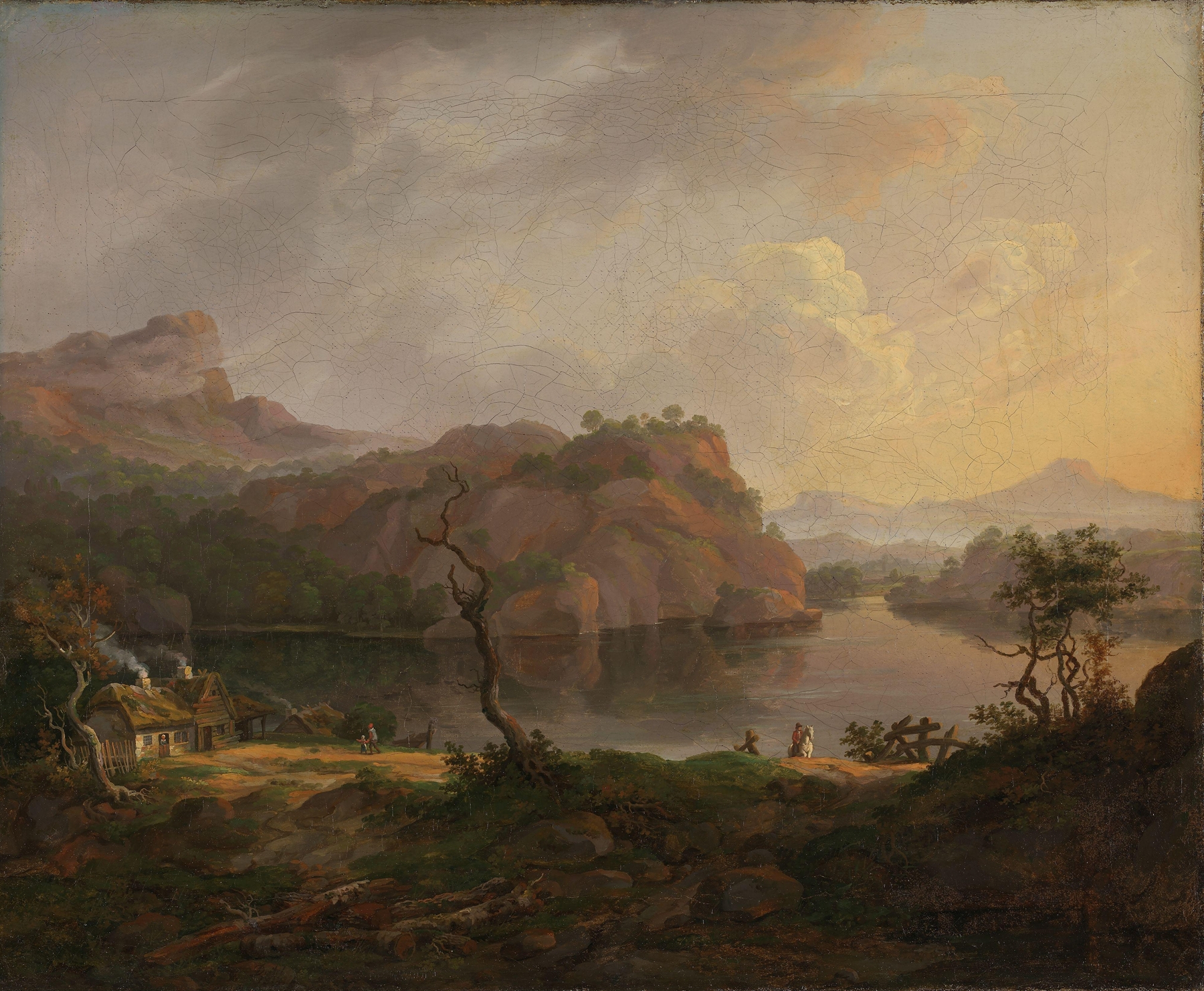 Nordic Landscape with a dead Tree, by Johan Christian Dahl, public domain
