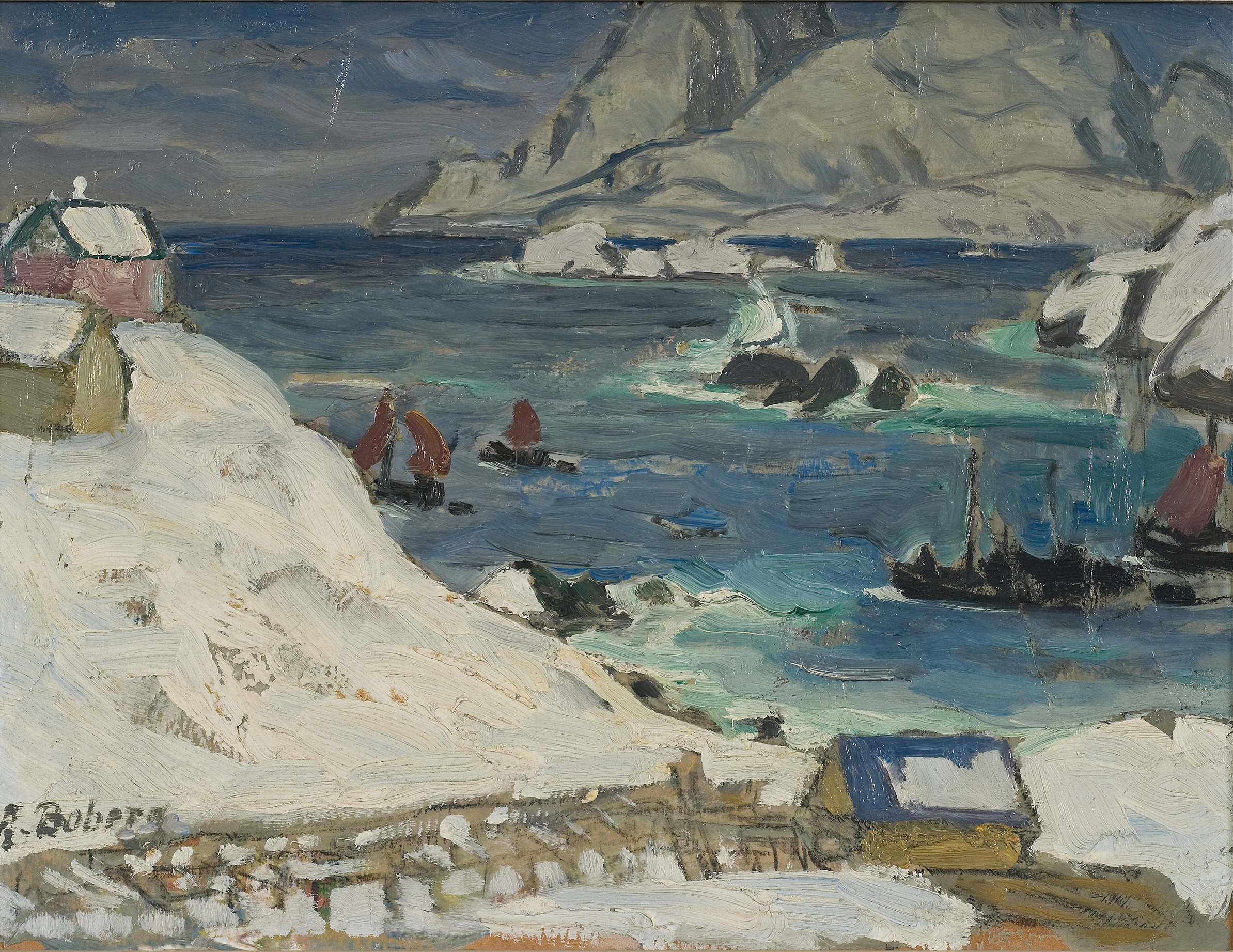 Running before the Storm. Study from North Norway, by Anna Boberg, public domain
