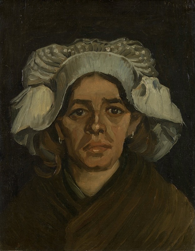 Vincent van Gogh's 'Head Of A Woman 3' is a striking portrait showcasing his unique brushwork.