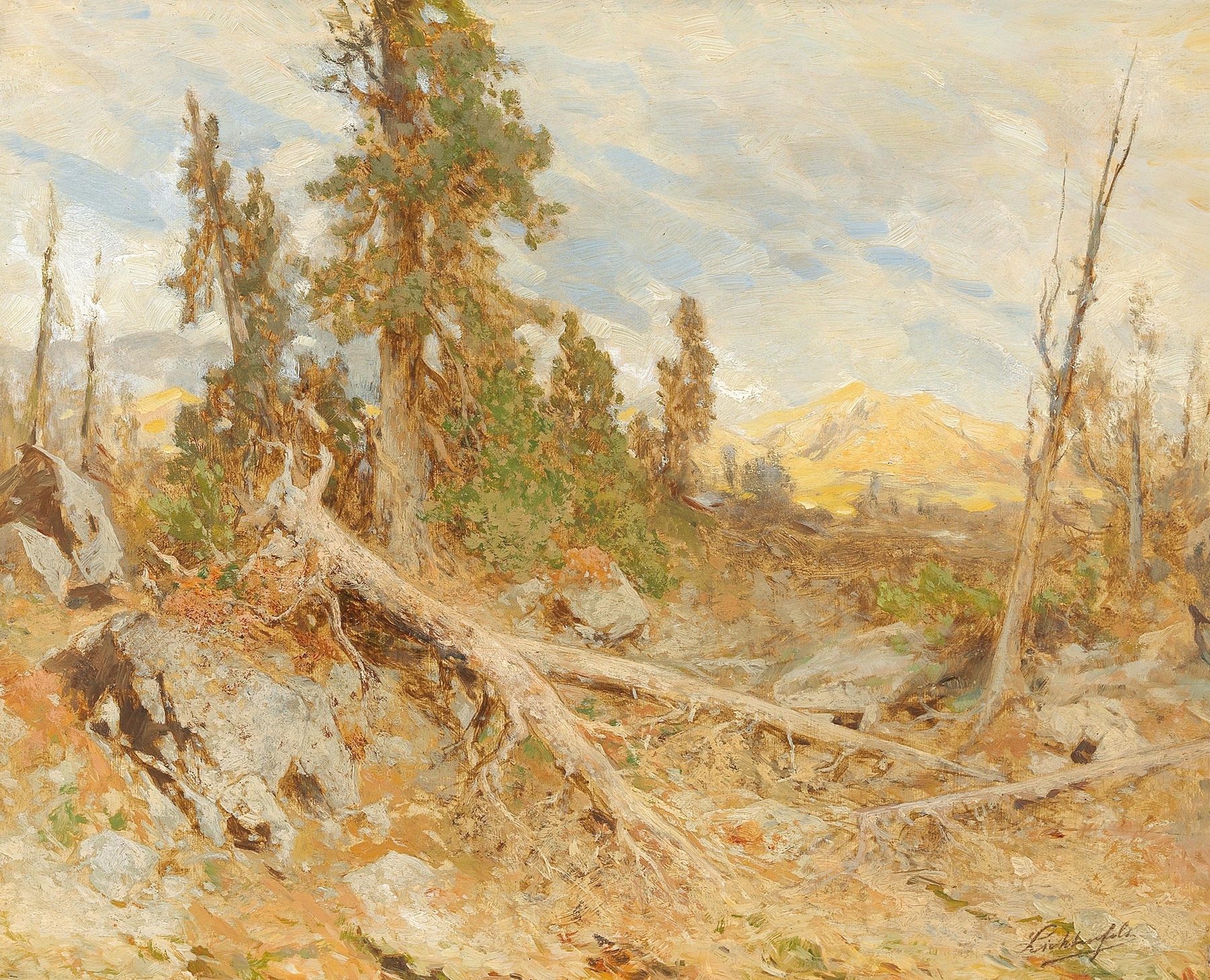Windthrow, by Eduard Peithner von Lichtenfels, public domain