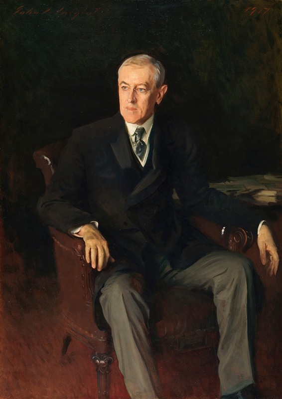 Portrait of Woodrow Wilson by John Singer Sargent.