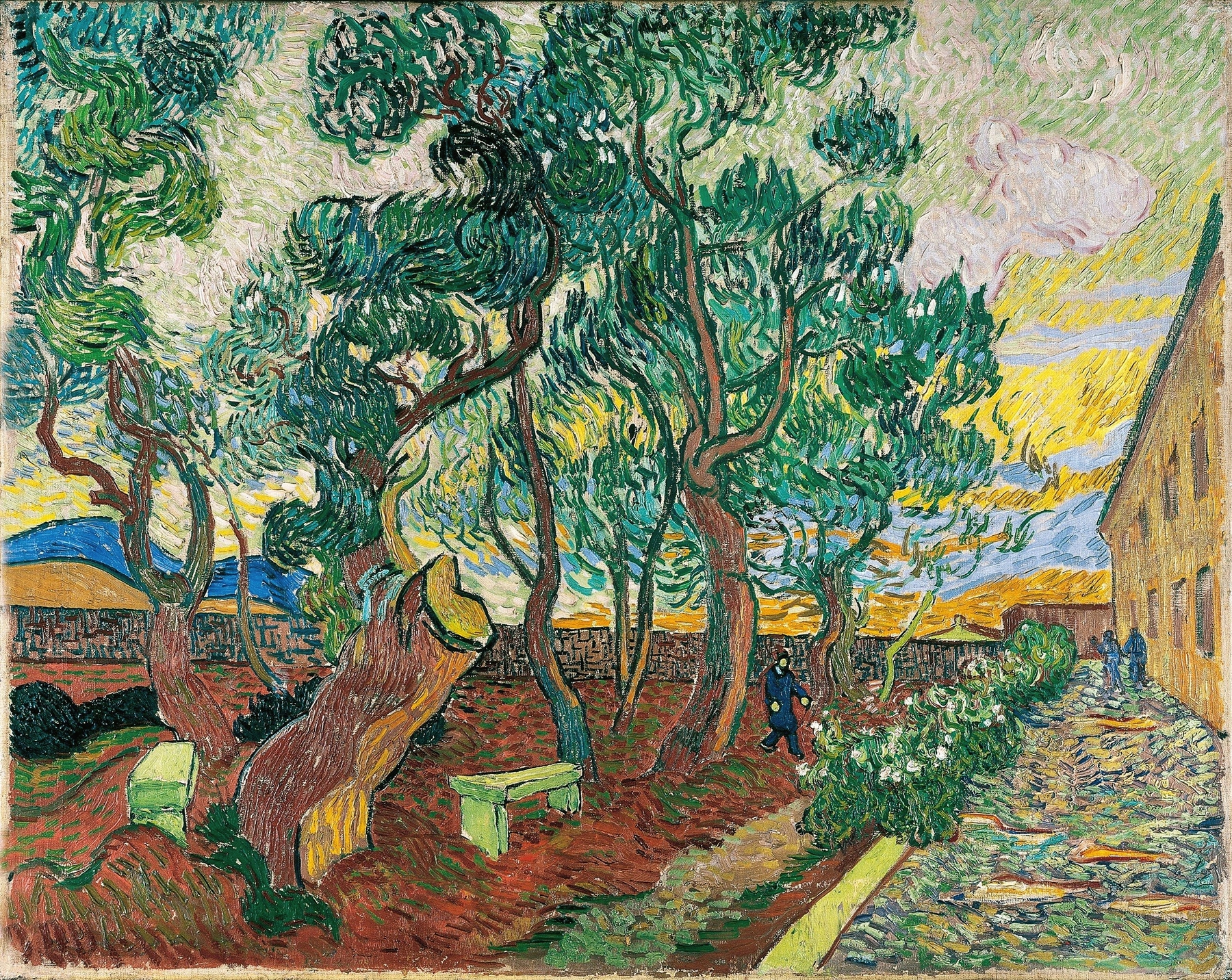The Garden of Saint-Paul Hospital, by Vincent van Gogh, public domain