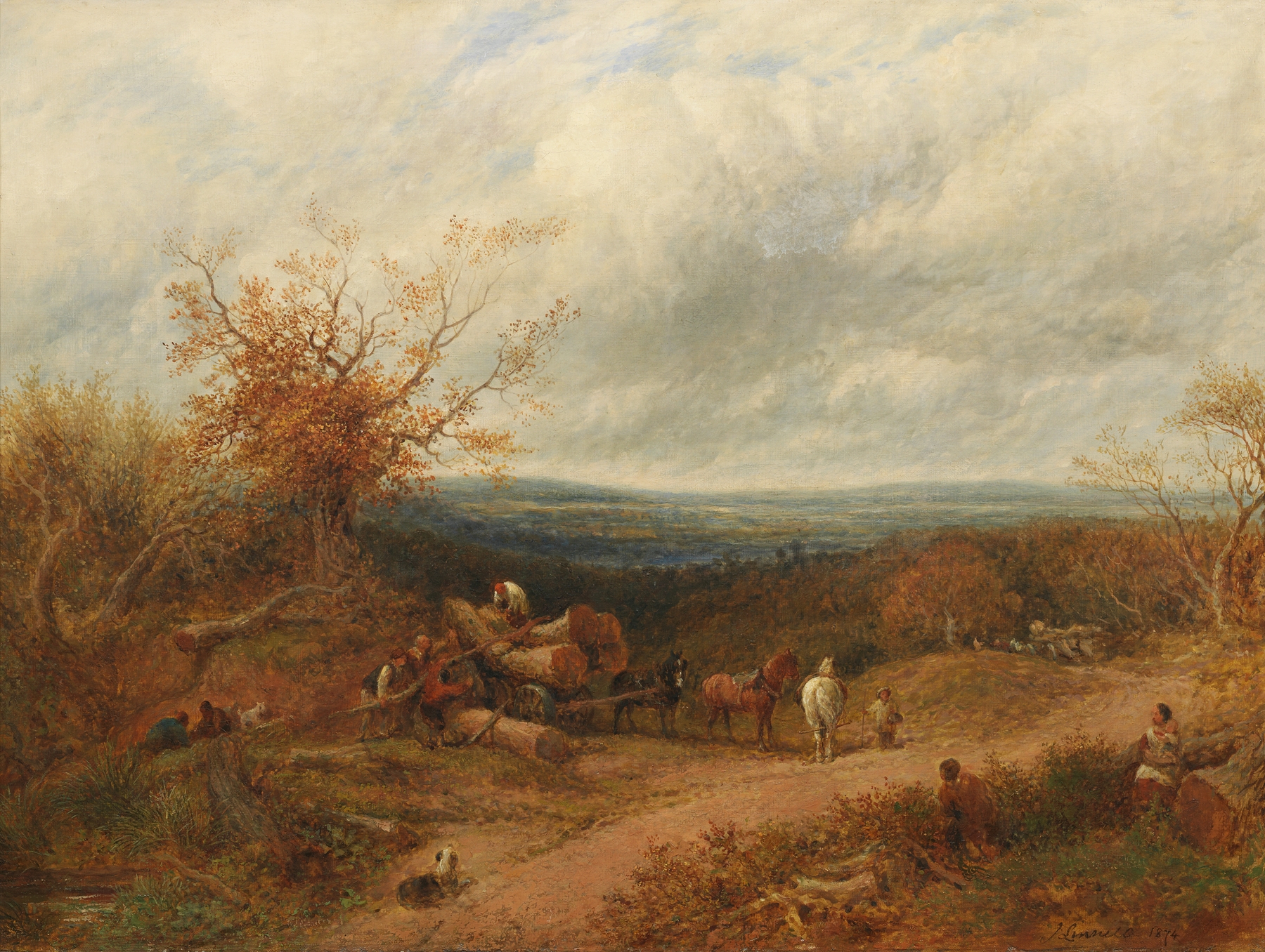 Woodcutters, by John Linnell, public domain