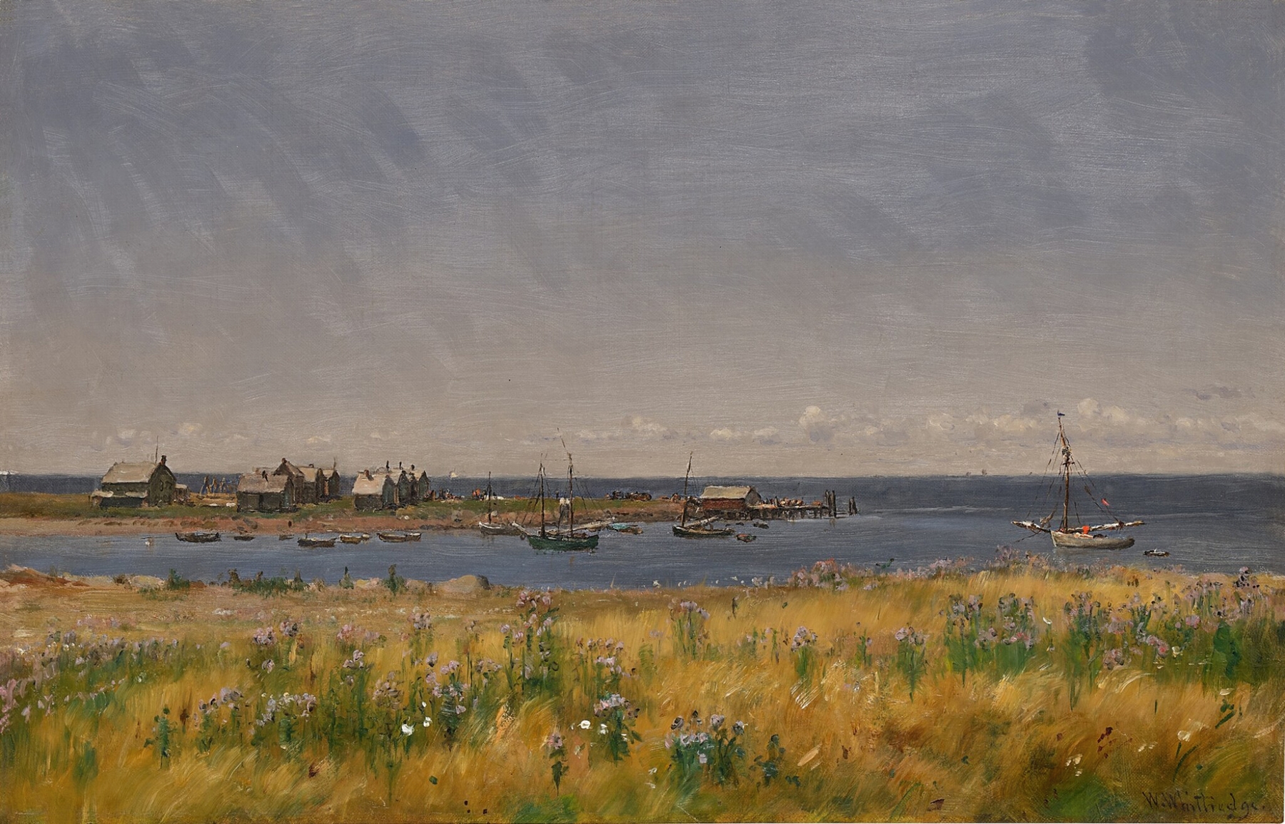 Off Seconnet, Rhode Island, by Worthington Whittredge, public domain