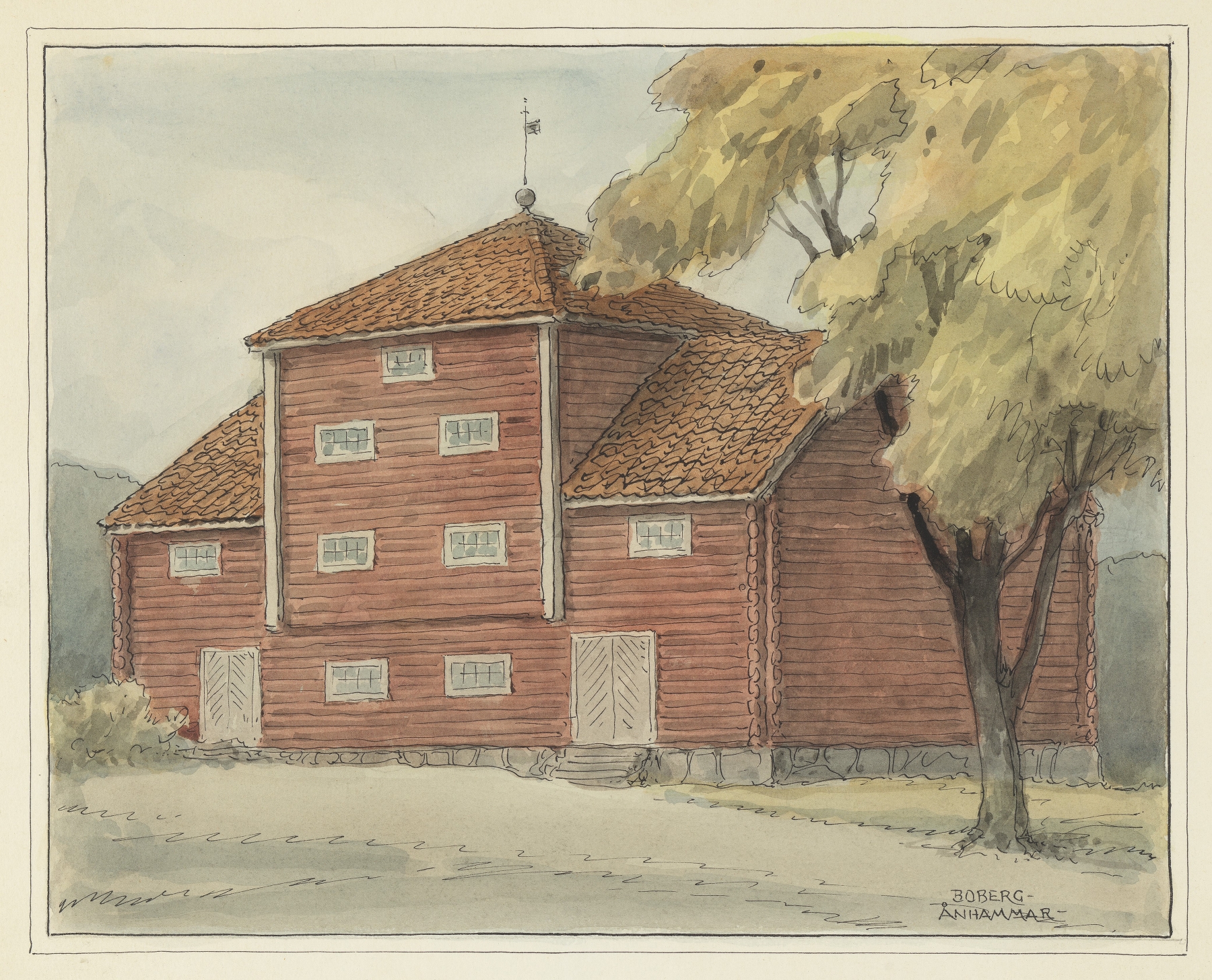 Ånhammar, by Ferdinand Boberg, public domain