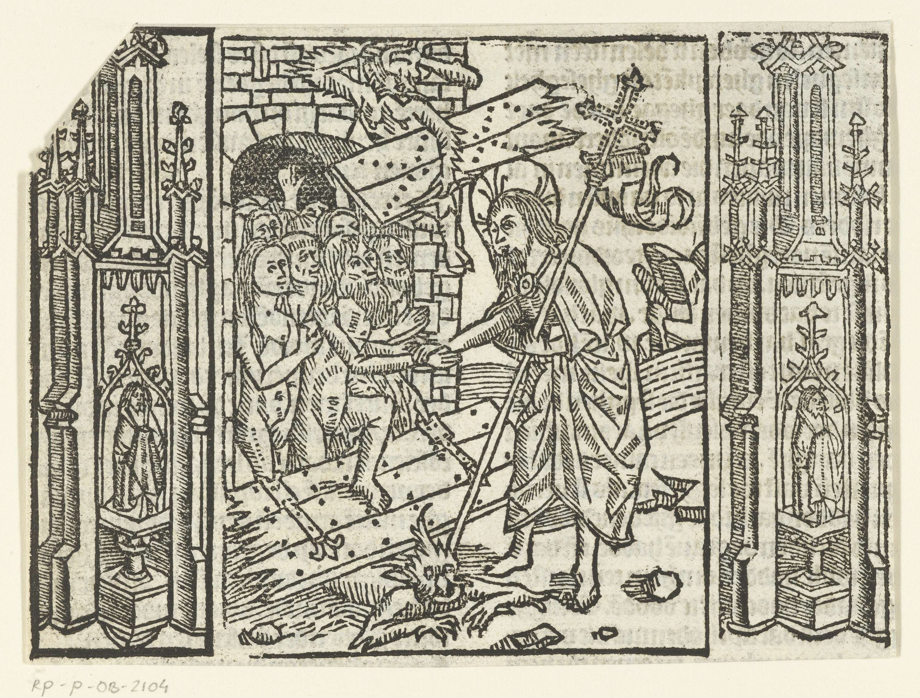 Religious scene depicting Christ in serene light, paper by Master of Delft
