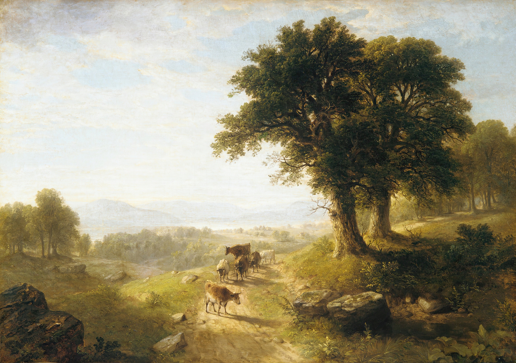 River Scene, by Asher Brown Durand, public domain