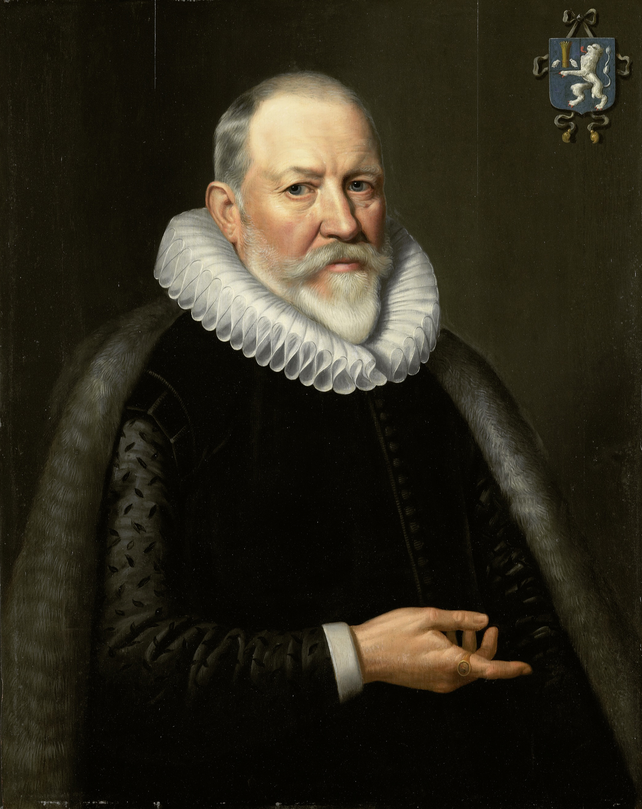 Portrait of Maerten Ruychaver (1545-1626), by Michiel Jansz van Mierevelt, public domain