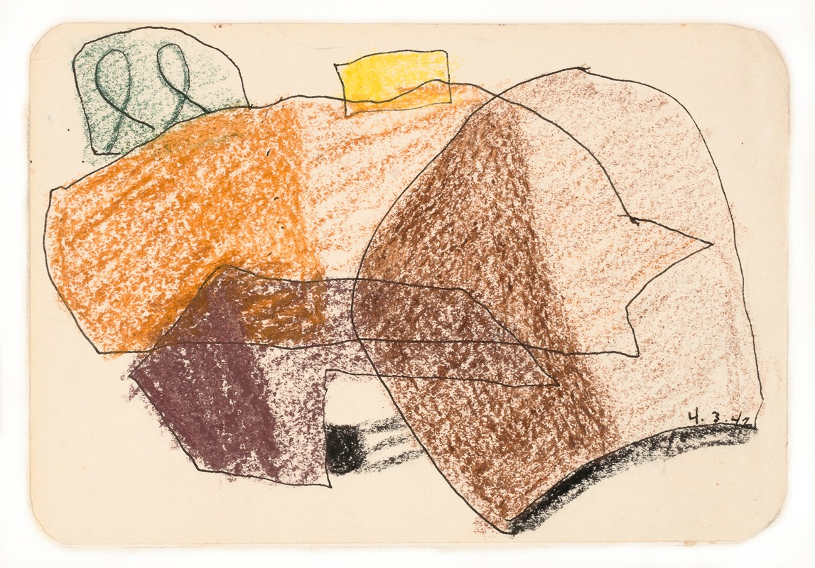 Arthur Dove's untitled painting showcases vibrant colors and abstract forms.