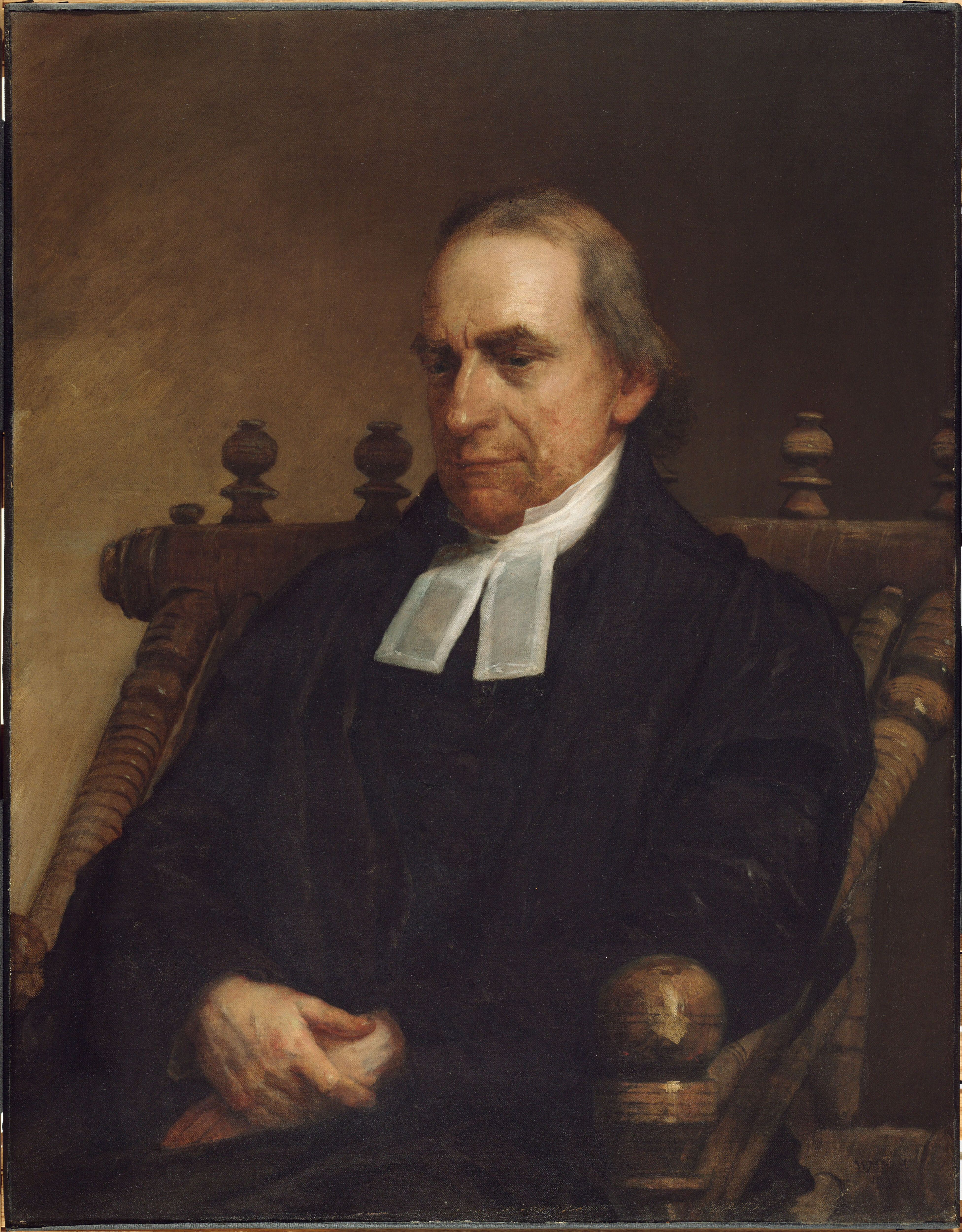 Portrait of a man by William Morris Hunt, oil on canvas