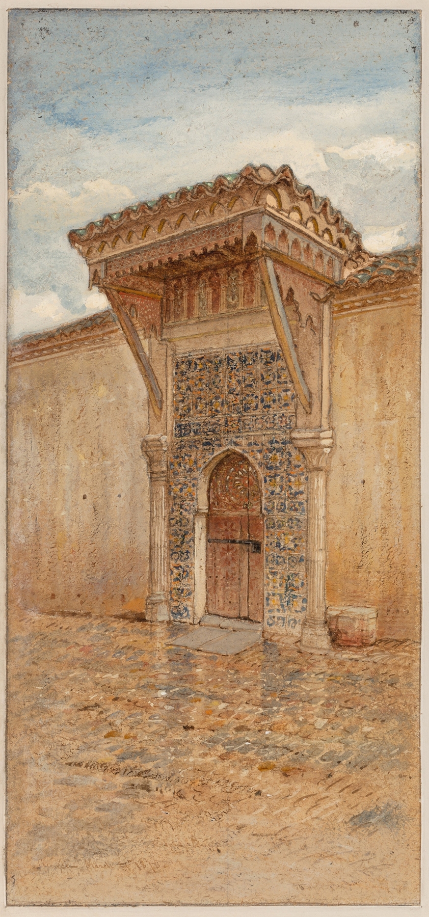 A Moorish Doorway, by Samuel Colman, public domain