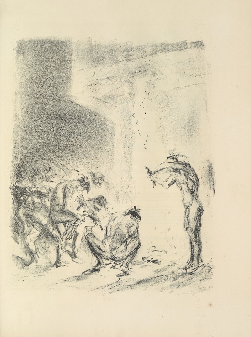 Max Slevogt's 'Lederstumpf-Erzählungen Pl.29' features vivid colors and dynamic figures.