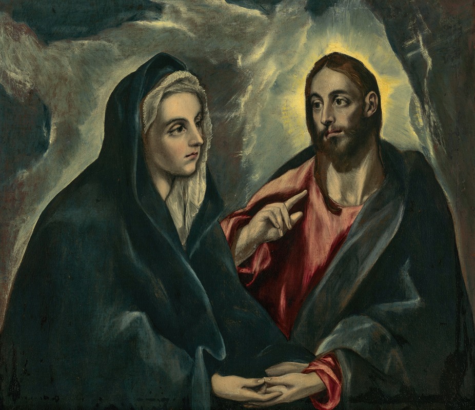 El Greco's 'Christ taking leave of His Mother' captures a poignant moment between Christ and Mary.