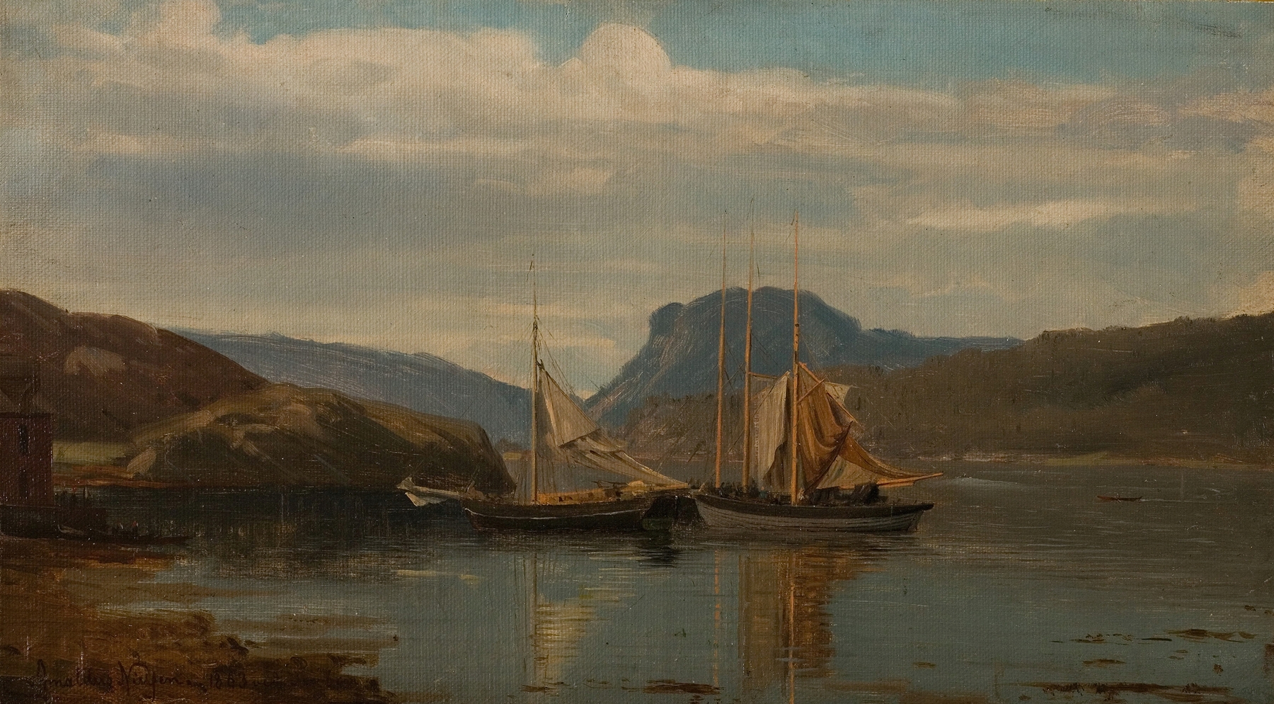 Parti fra Terøen, by Amaldus Nielsen, public domain
