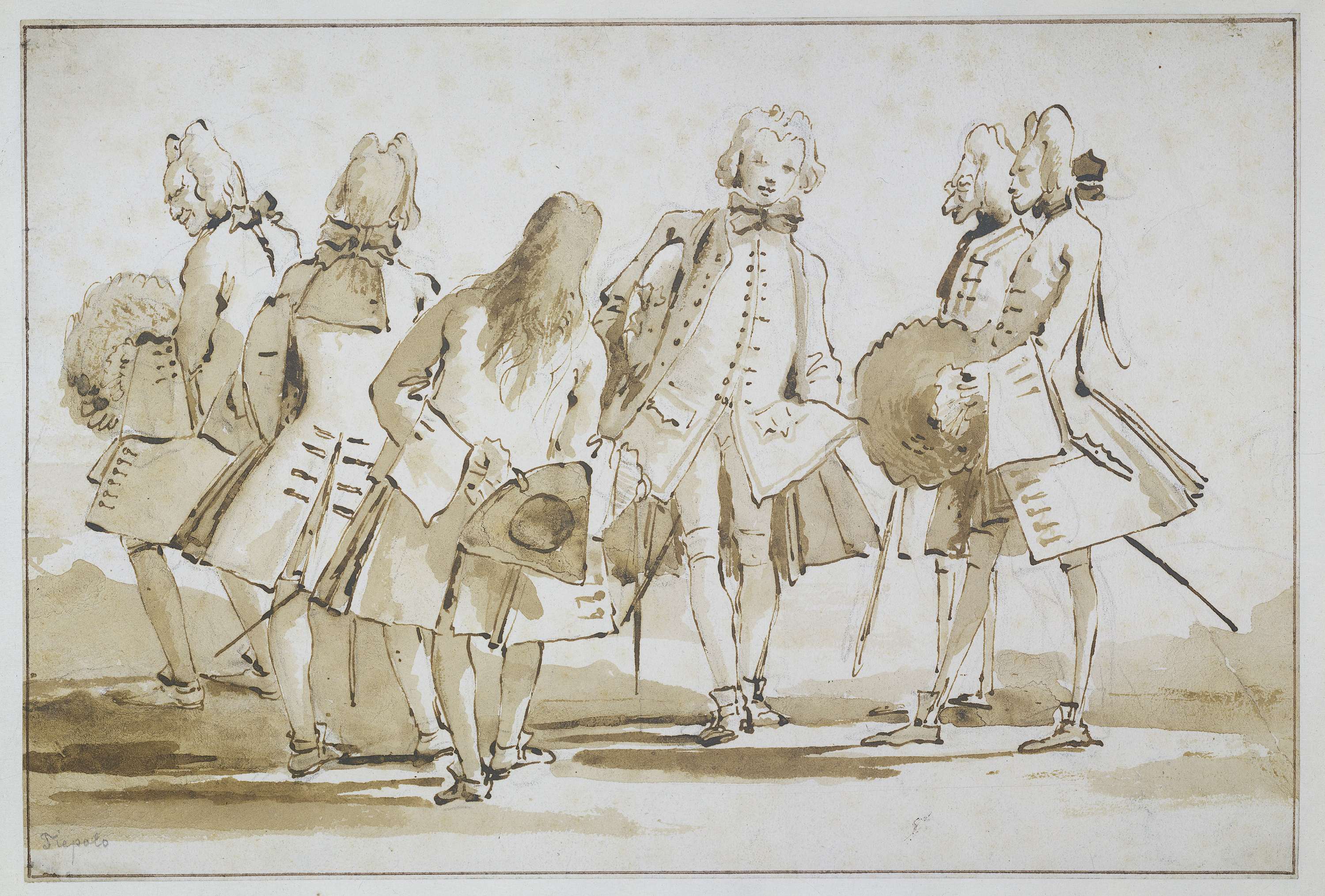 Venetiaanse pantoffelparade, by Giovanni Battista Tiepolo, public domain