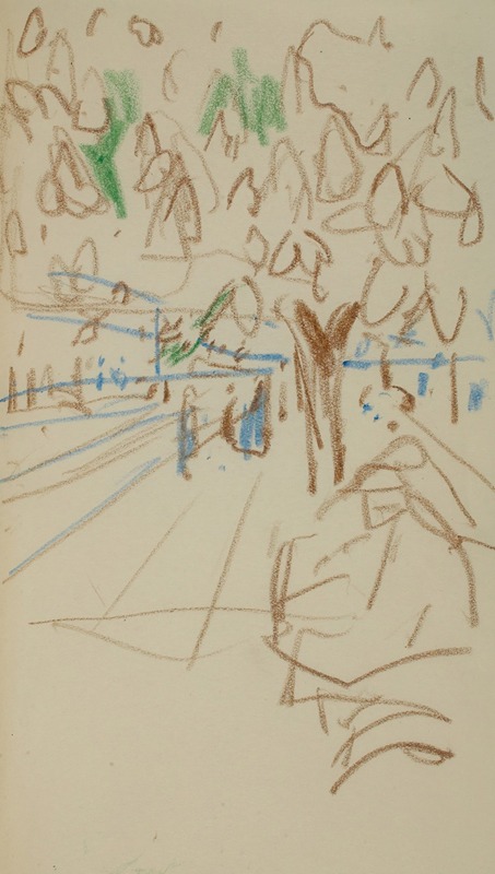 Edvard Munch's *Untitled 25* showcases a unique blend of colors and forms.