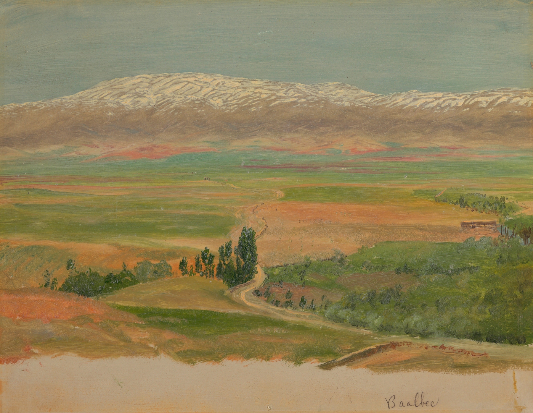 Mountains near Baalbec, by Frederic Edwin Church, public domain