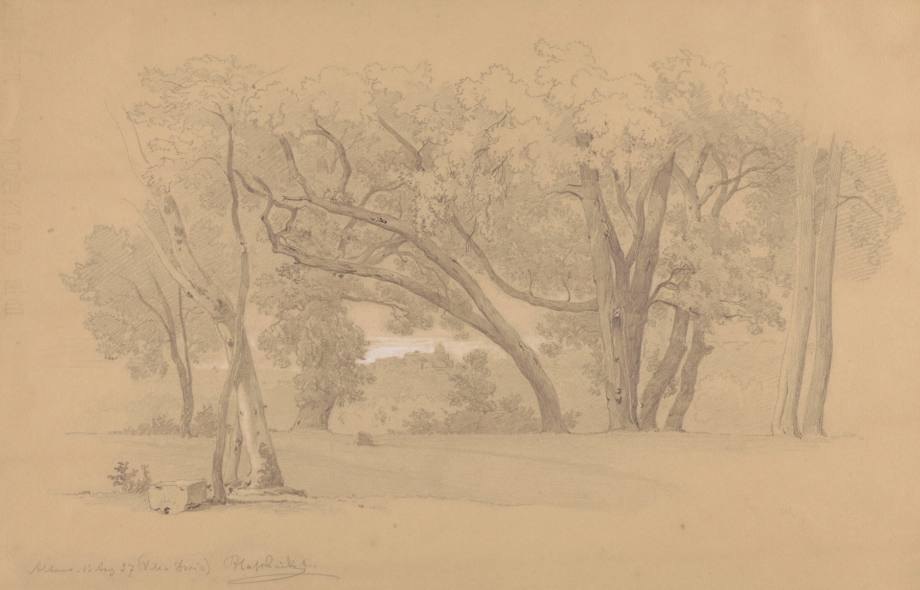 Park in Villa Doria Pamphili in Albano, by Arthur Blaschnik, public domain
