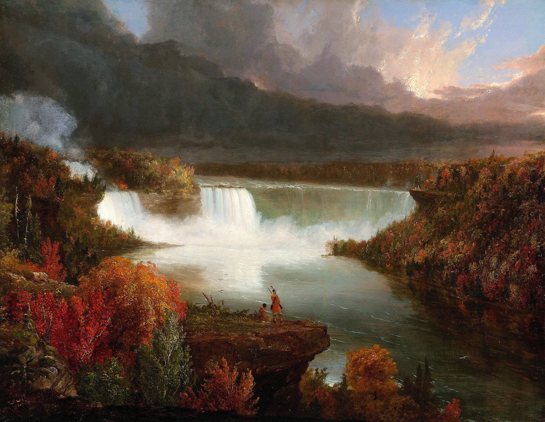 Distant View of Niagara Falls, by Thomas Cole, public domain