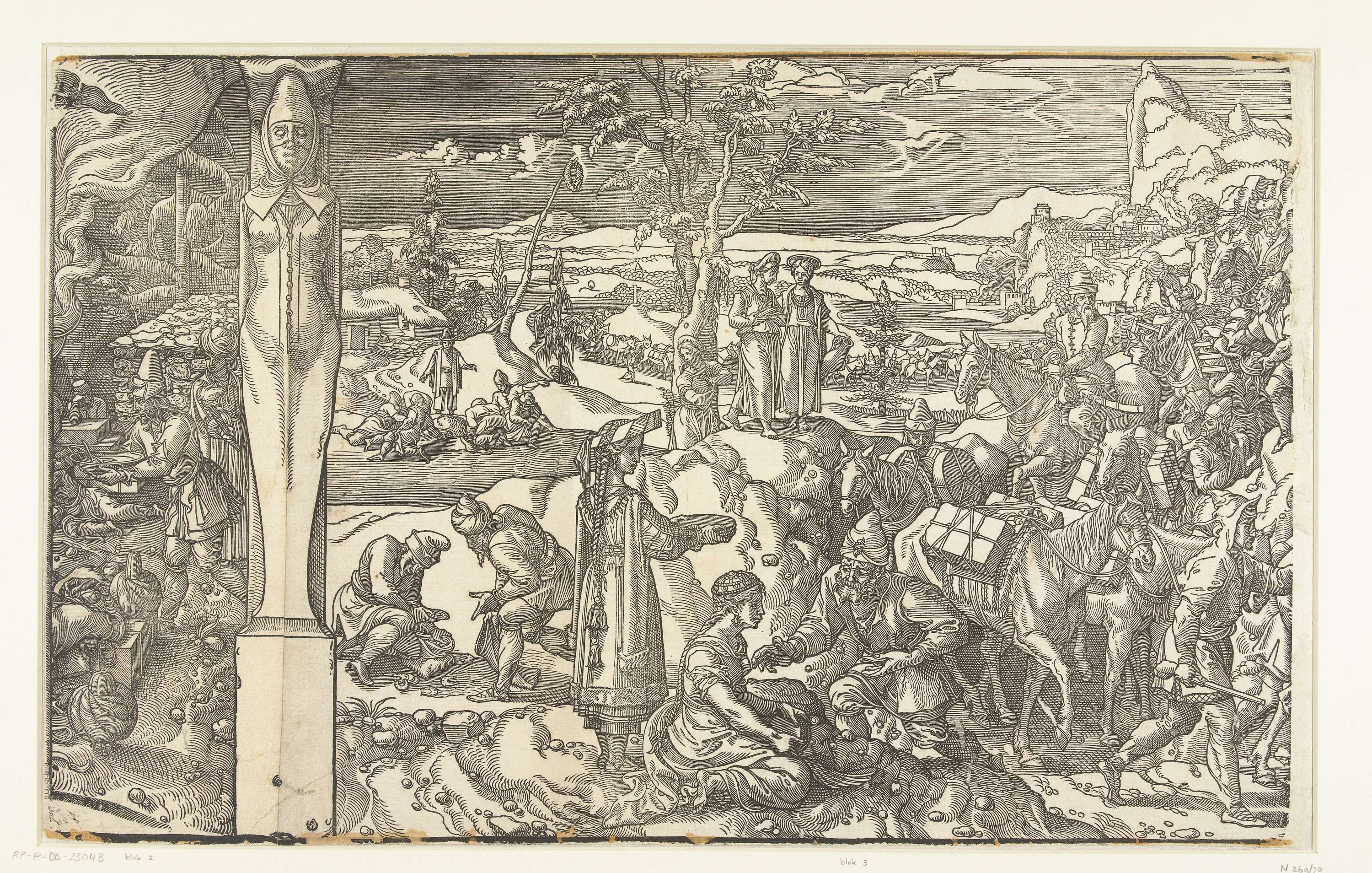 Karavaan van reizigers, by Pieter Coecke van Aelst (I), public domain
