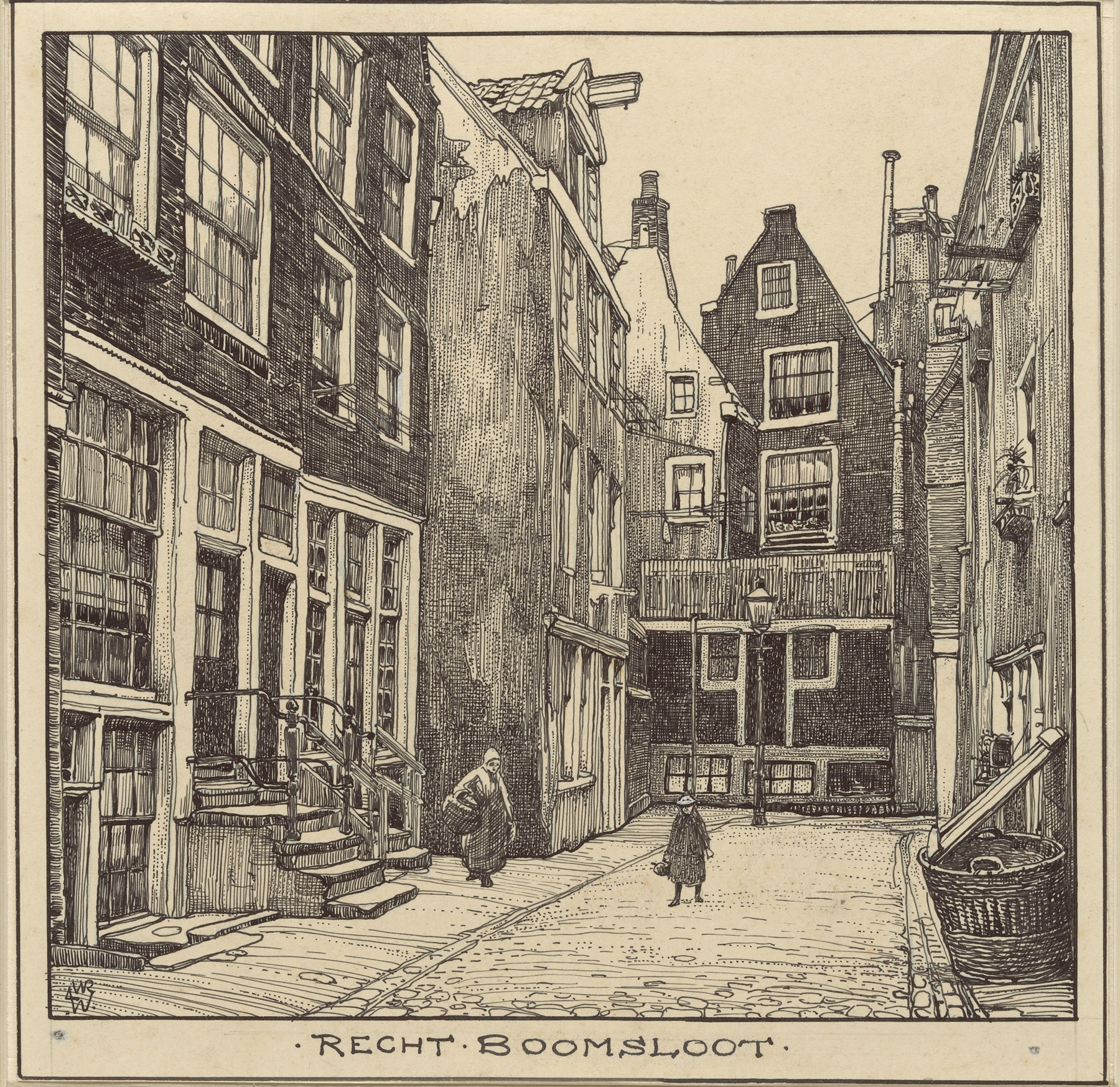 Rechtboomsloot te Amsterdam, by Willem Wenckebach, public domain