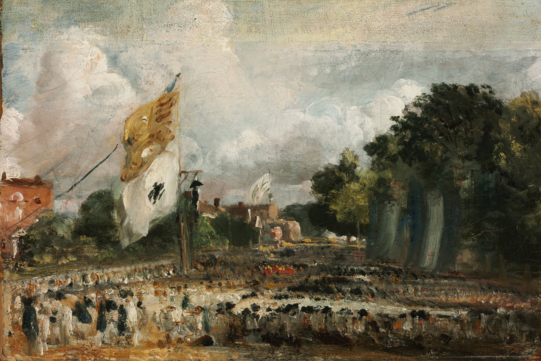 The Celebration in East Bergholt of the Peace of 1814 by John Constable, unknown medium