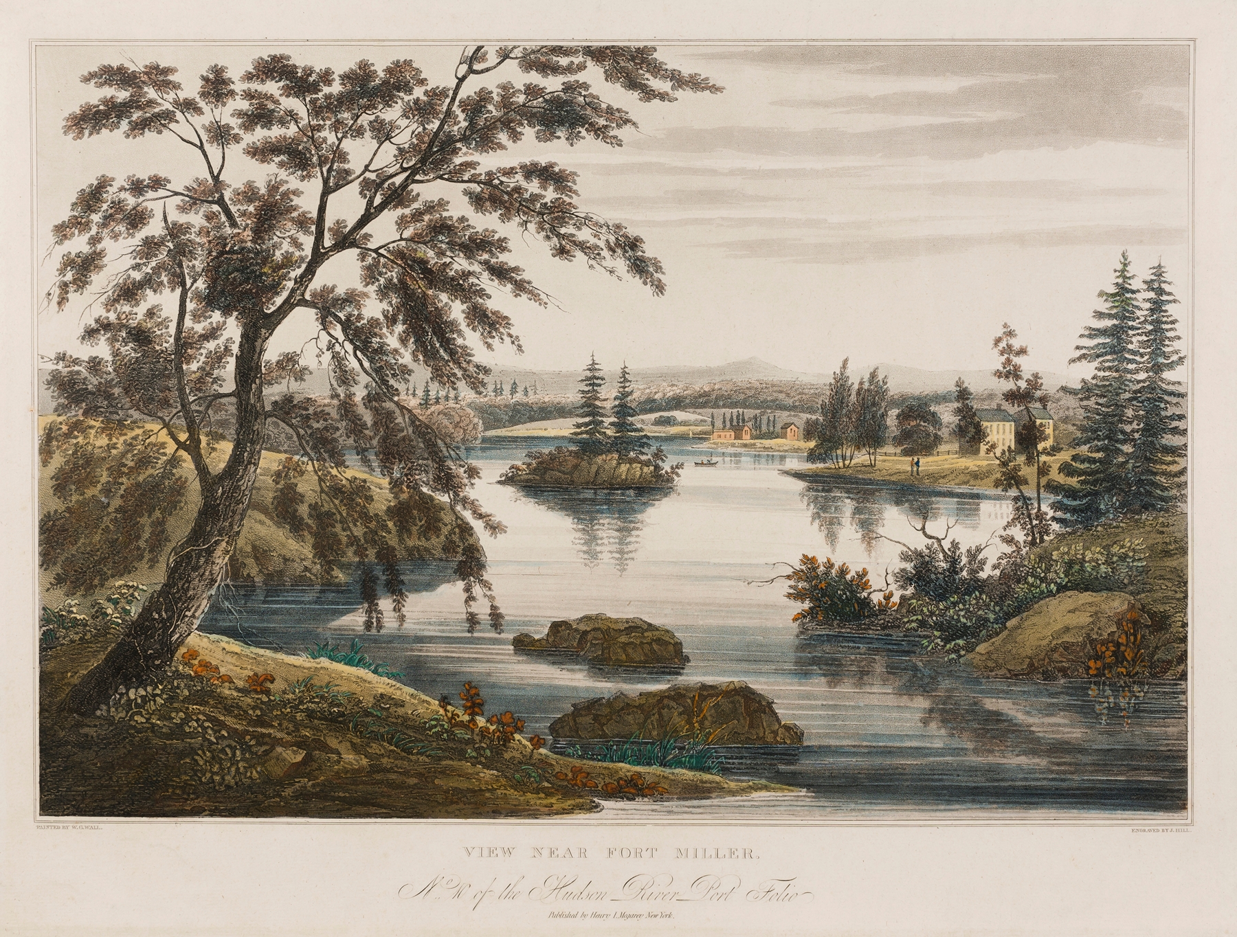 View near Fort Miller, by William Guy Wall, public domain